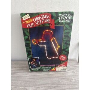 Rare Mr. Christmas Vintage 1992 Mini Christmas Light Sculpture 24" Lighted Angel